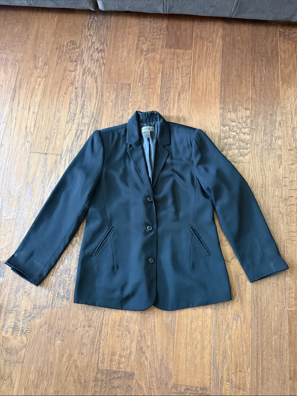 Women’s Black Button-Front Blazer Jacket